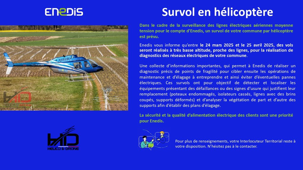 SURVOL HELICOPTERE PAR ENEDIS SURVOL HELICOPTERE PAR ENEDIS