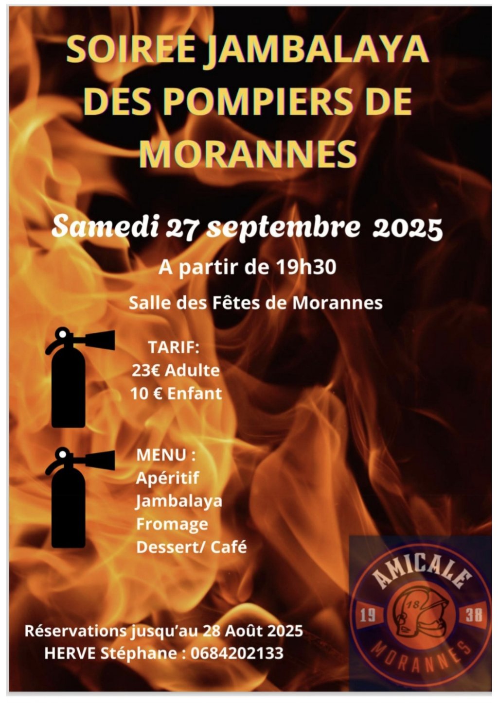 Soirée Dansante Jambalya des pompiers de Morannes