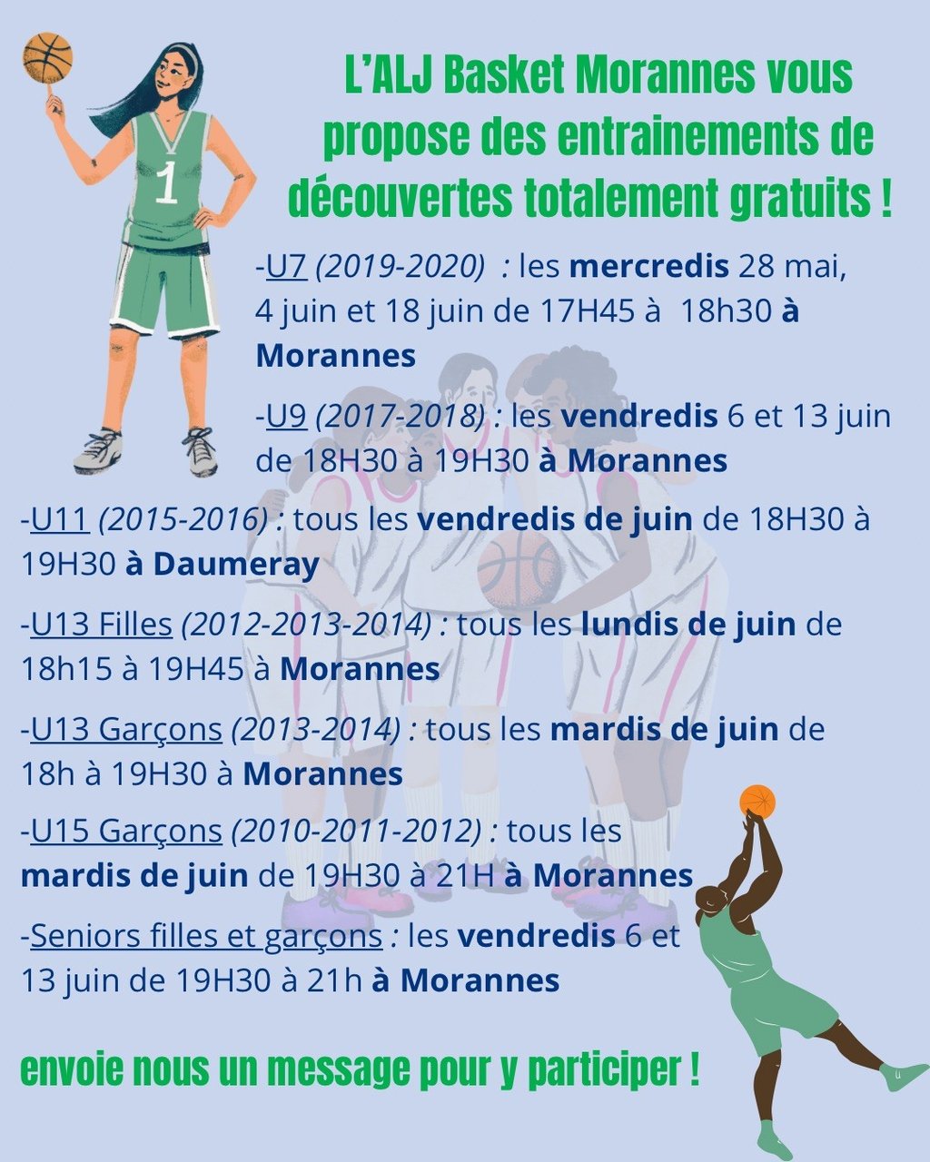 ALJ Basket : séances d'entraînements découvertes