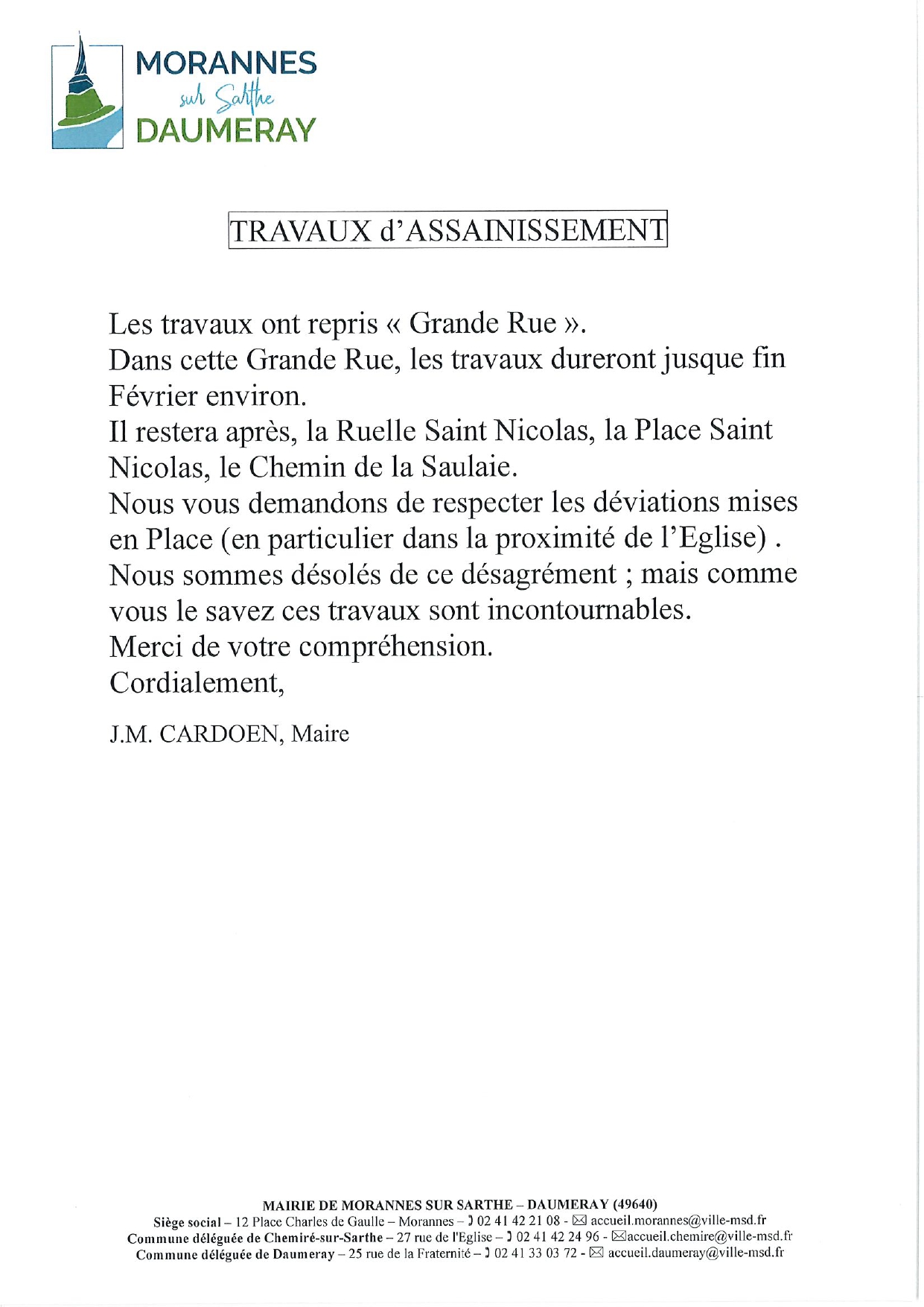 travaux