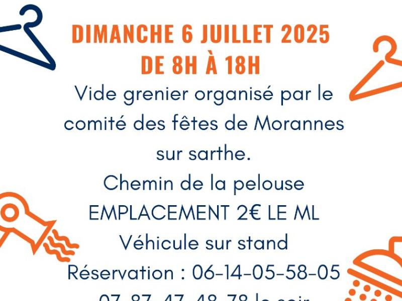 Vide grenier - Comité des Fêtes Morannes